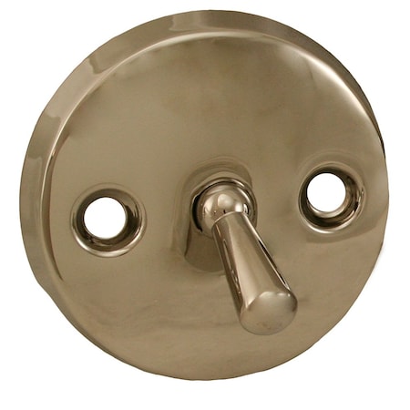 Jones Stephens Polished Nickel Two-Hole Trip Lever Overflow Plate P3566PN